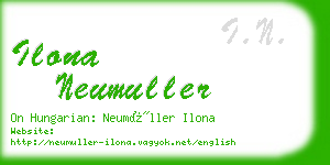 ilona neumuller business card